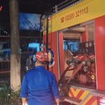 Kebakaran Gudang Rumah Dinas Kepala Kantor Pos Tulungagung, Diduga Akibat Korsleting
