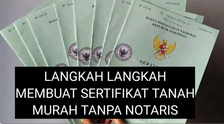 Sertifikat Tanah Blitar Bisa Dibuat Murah Tanpa Notaris, Begini Caranya