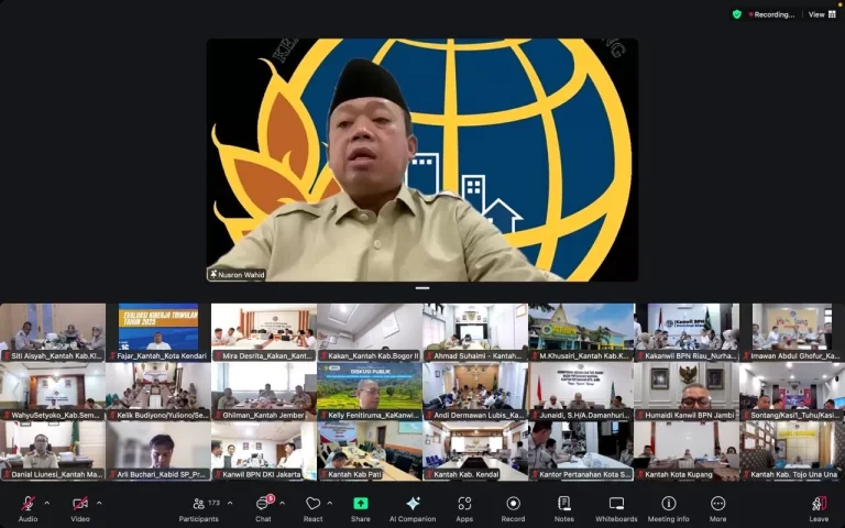 Menteri Nusron Mendesak Percepatan Layanan Pertanahan Wujudkan Kepastian Hukum.