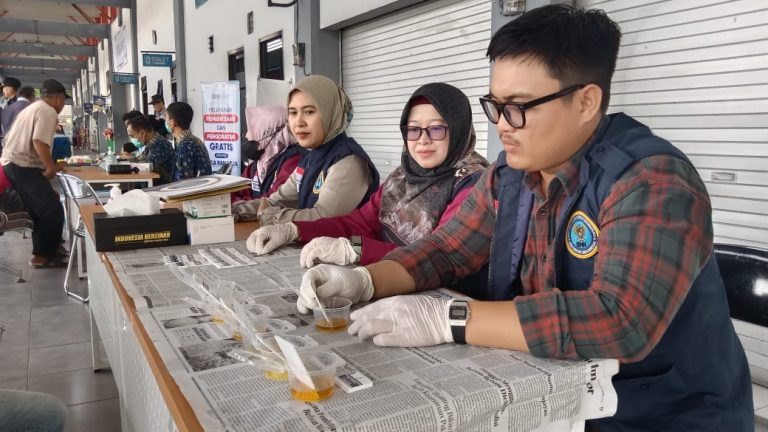 Jelang Nataru, Sopir Bus Dirazia Ramp Check Ketat di Terminal Gayatri, 25 Sopir Negatif Narkoba