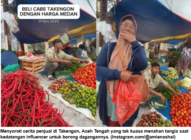 Aksi Kemanusiaan Amien Ashal di Takengon: Borong Cabai Mahal Demi Bantu Pedagang Pascabencana