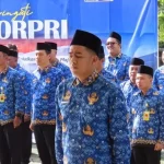 Upacara Hari KORPRI di Kantor Pertanahan Blitar Dipimpin Barkah Yoelianto