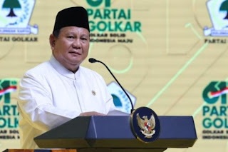 Hadir di HUT Partai Golkar, Prabowo Sebut Manfaat Sawit untuk Menyokong Swasembada Energi