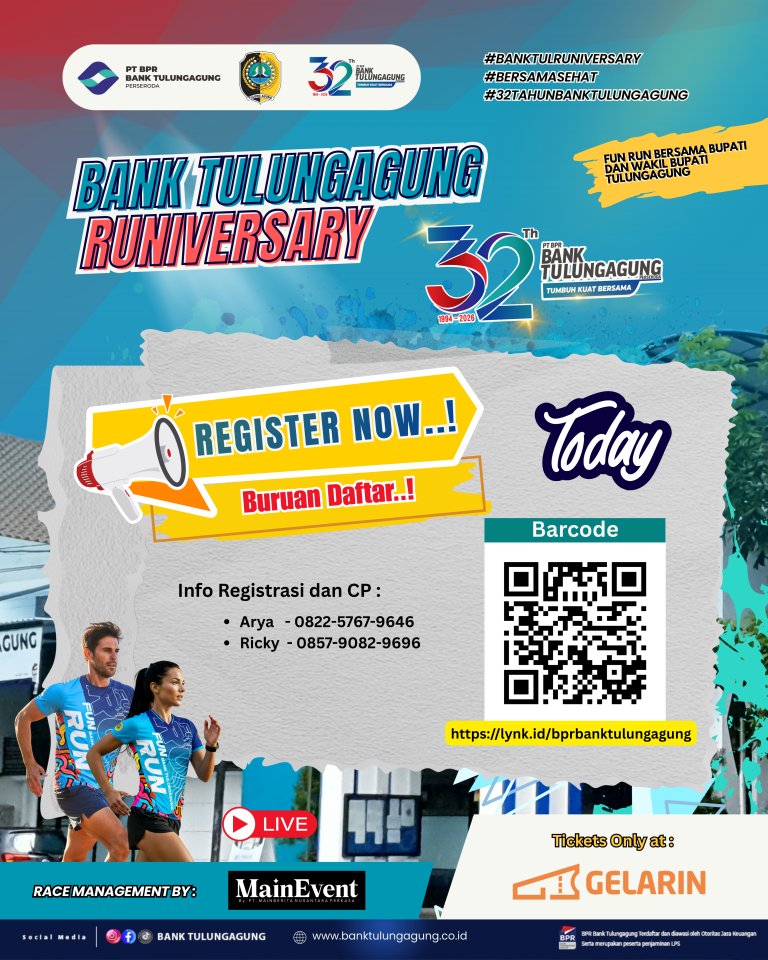 BANK TULUNGAGUNG RUNIVERSARY Registrasi Now