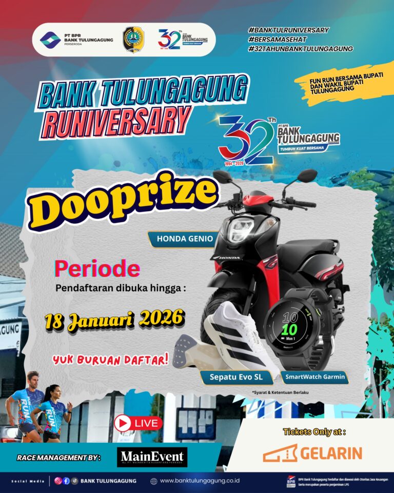 Doorprize Bank Tulungagung Runiversary 2026