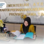 Pelayanan pertanahan di Kantor Pertanahan Kabupaten Blitar pada Kamis (02/07/2026) berlangsung lancar dan tertib.